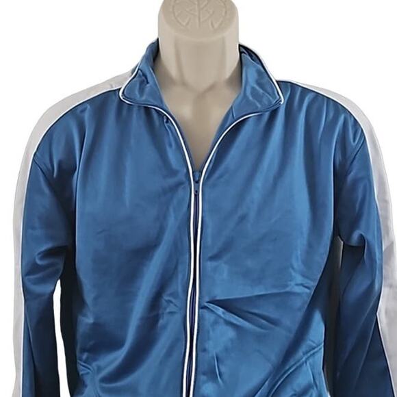 Matrix Boys Blue Tricot Zip Track Jacket Size Large (10-12) Athletic NWOT - Picture 4 of 5